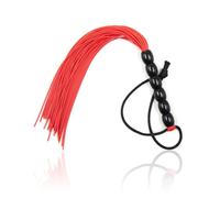 BDSM Tails Whips Game Adult Fetish Slave Bondage Spanking Paddle Fetish Flogger Sex Toy for Couples Women Men Cosplay Knout Red One Size