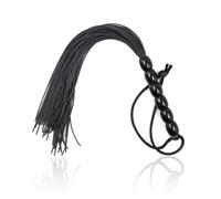 BDSM Tails Whips Game Adult Fetish Slave Bondage Spanking Paddle Fetish Flogger Sex Toy for Couples Women Men Cosplay Knout Black One Size