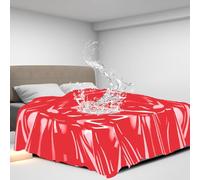 BDSM Waterproof Sex Sheets Sex Toys, Mess-Proof Sheets for Sex Games, Reusable Playtime Bed Sheets Sex Furniture for Bedroom, Adult Sex Things for Couples Kinky (1Pcs Red)