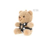 BDSM Yogi Teddy Bear for Submissive Role Play and Fetish Fun, Size 11.5 cm x 10.7 cm, Poids 0.066 Kg, Color Black