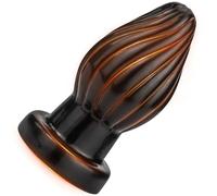 BDSMAGE Classic Butt Plug Anal Bead for Comfortable Long-Term Wear, Anal Toy Sex Toys Anal Plug Anal Dildo for Anal Stimulation, Analplug Analdildo Washable for Gay Couples Women Man (Black, M)