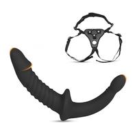 BDSMAGE Strap On Double Dildo Set for Women, Removable Double Adult Toy Dildo G-Spot Stimulation Adjustable Harness Masturbator for Lesbian Couples