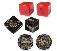 BDSMJOY 6 Sex Dice for Sex Game,Dice Set for 50 Options,24 Position Textbook Game + 26 Sex Pair (German,English),Adult Toys Adult Games,Sex Toys4couples Men & Women (One Size)
