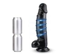 BDSMJOY Butt Plug Anal Plug Anal Dildo Realistic Dildo,Giant Penis XXL Dildo Large with Cock Suction Mug,Butt Toys Comfortable and Stimulating Anal Pleasure Sex Toys Couples for Man Woman (XXL)