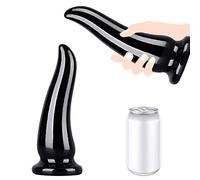 BDSMJOY Butt Plug Dildo Cowhorn,Thrusting Dildo Thick Cock Huge Penis Monster Dick Giant Penis,BDSM Prostate Massagers and G-spot Stimulators,Anal Sex Toys Couples BDSM Adult Toys(Black, XL)