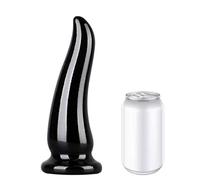 BDSMJOY Butt Plug Dildo,Thrusting Dildo Thick Cock Huge Penis Dick Giant Penis,BDSM Prostate Massagers and Stimulators,Anal Toys Couples BDSM Adult Toys(Black, L:269g)
