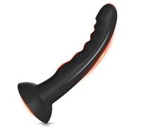 BDSMJOY Dildo Butt Plug Butt Plugs Anal Plug,Big Black Dildo Silicone Penis,Couples Games,with Penis Suction Cup, Anal Beads Masturbator Anal Toys,Sex Toys for Women ,BDSM Restraints(Black,S