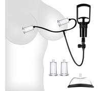 BDSMJOY Nipple Sucker Toys Nipple Clitoral Stimulator Clit Pussy Pump with Vacuum Pump, Adult Sex Toy Nipple Pump Breast Stimulation Nipple Massager