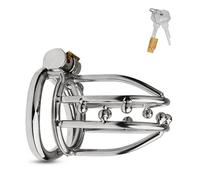 BDSMJOY Stainless Steel Chastity Cage, Cock Cage Male Chastity Device for Men, Penis Cage Adult Sex Toys Chastity Bondage for Sexual Punishment Game for Couples (Cage 40mm)