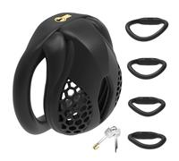 BDSMLOVE Chastity Cage Lightweight Chastity Device Penis Cages, Penis Prevent Erection with Invisible Lock, Adult Abstinence Penis Bondage Adult Sex Toy (S)