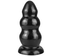 BDSMLOVE Classic Huge Butt Plug Anal Toy Sex Toys, Anal Plug with Strong Suction Cup, Anal Sex Toys for Men Women, Prostate Adult Toys Anal Trainer Anal Beads Plug (Black)