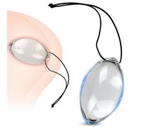 BDSMLOVE Glass Butt Plug with Safety Rope, Classic Oval Shape Anal Plug for Comfortable Long-Term Wear, Prostate Adult Toys Anal Trainer for Women Couples Beginner (Large)