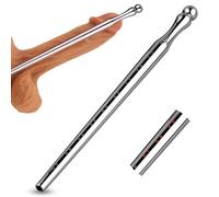 BDSMLOVE Stainless Steel Urethral Dilator Masturbation Rod with Depth Marking, Urethral Sound Penis Plug Dilator Masturbation Urethral Plug for Men Couples (S)