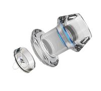 BDSMLOVE Transparent Hollow Anal Plug with Cover, Butt Plug Tunnel Plug Speculum Vaginal Anal Expander, Anal Trainer Douche Enema Adult Toys Kit for Women Men Couples Gay (L)