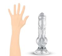 BDSMYOU Extra Large Dildo with Strong Suction Cup,XXL Big Dildo,Realistic Dildo Butt Plug Anal Plug,Prostate Massager,G-Spot Stimulator,Sex Toys Masturbator for Men & Women (M)