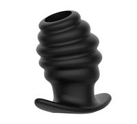 BDSMYOU Hollow Butt Plug Anal Plug Anal Dilator Vaginal Dilator,Flexible & Comfortable Anal Training,Enhances Pleasure & Stimulation,Sex Toys for Couples Men Woman Gay Lesbian (M)