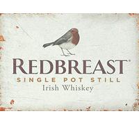 BDTS Redbreast Irish Whiskey Bar Metal Sign Retro Pub Plaque Cave Alcohol Garage Fun Party Props Plaque/Sign 8x12 inch