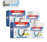 Bduttlefish Crystal Lye Drain Opener, Powerful Pipe Dredging Agent, All Purpose Drain Cleaner Powder, For Bathroom and Kitchen Sinks, Drains, Shower Pipes