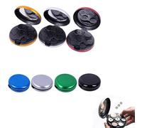 Bduttlefish Japanese Coin Organizer,Hard Case Coin Organizer and Storage for Coins,Coin Money Dispenser with Mirror,Space Saving Pocket Coin Storage,Small Money Sorter and Coin Holder for Collectors