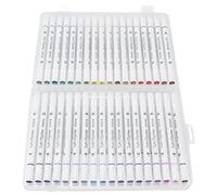 BDUZXMPUW Double Head Whiteboard Marker Pen, Large Multifunctional Fast Drying Graffiti Pencil, 36Pcs Set with Bright Colors for Writing Coloring Painting on Paper Ceramic Plastic