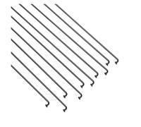 BDXMKS Bike Spokes 10Sets 14g Bicycle Stainless Steel Spokes With Nipples Outdoor Mountain Road Bike High Strength Spokes Wires Cycling Repair Tool(266MM)