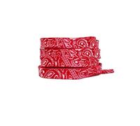 BDXMKS Shoe Laces Flat Shoe Laces Cashew Flower Shoelaces For Sneakers Gilding Hand-painted Sports Casual Basketball Tennis Shoelace(Red white,120cm)