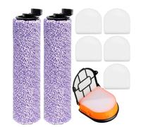 BDYLYS 8-Pack Replacement Brushroll and Filter Kit for Shark HydroVac WD101 WD201WD100 wD200,AW201,WD200CWD201C, HydroVac XL 3-in-1 Vacuum