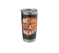 Be a Beast Basketball Sports Distressed Design Stainless Steel Insulated Tumbler