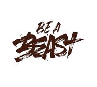 be a Beast calligraph Brush Wall Decals PVC 57.6x93.6cm Art Mural Painting Coffee