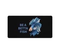 Be A Betta Fish Cute Gaming Mousepad Rubber Base Desk Mat for Home Office Laptop Computer