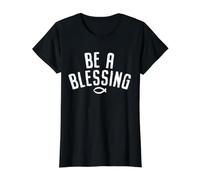 Be A Blessing, Christian Athlete, Courageous, Christian Value Graphic T-Shirt, Women, Black, XL