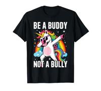 Be A Buddy Not A Bully Unicorn Rainbow Unity Day Orange Kids T-Shirt