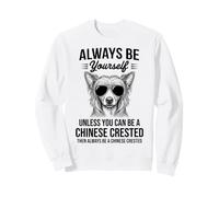 Be A Chinese Crested Dog Funny Chinese Crested Sweatshirt