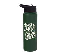 Be A Clean Queen Climate Change Earth Day Stainless Steel Insulated Water Bottle