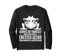 Be A Crested Geckos Funny Crested Gecko Long Sleeve T-Shirt