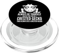 Be A Crested Geckos Funny Crested Gecko PopSockets PopGrip for MagSafe