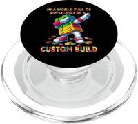 Be A Custom Build Funny Master Builder Dabbing Kids Boys PopSockets PopGrip for MagSafe
