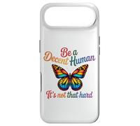 Be A Decent Human It's Not That Hard Butterfly LGBTQ Pride Case for iPhone Air