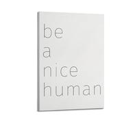 Be A Kind Person InspirationalCover Poster Art Canvas Gift for Friends Or for Your Own Use Bedroom Living Room Decoration AestheticFrame-style 20x30inch(50x75cm)