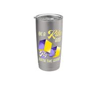 Be a Kite and Fly with the Wind Motivational Quote Stainless Steel Insulated Tumbler