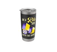 Be a Kite and Fly with the Wind Motivational Quote Stainless Steel Insulated Tumbler