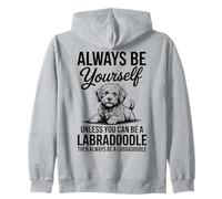 Be A Labradoodle Funny Labradoodle Zip Hoodie