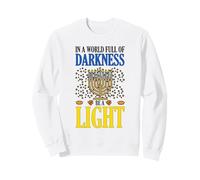 Be A Light Happy Hanukkah Menorah Chanukah Jewish Sweatshirt