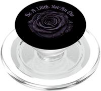 Be A Lilith Not An Eve Gothic Black Rose PopSockets PopGrip for MagSafe