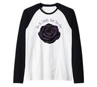 Be A Lilith Not an Eve Gothic Black Rose Raglan Baseball Tee