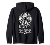 Be A Lilith Not An Eve Halloween Day Of Dead Gothic Satanic Zip Hoodie