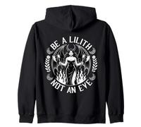 Be A Lilith Not An Eve Halloween Day Of Dead Satanic Gothic Zip Hoodie