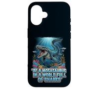 Be a Mosasaurus in a World Full of Sharks Motivation Quote Case for iPhone 16