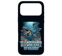 Be a Mosasaurus in a World Full of Sharks Motivation Quote Case for iPhone 17 Pro Max