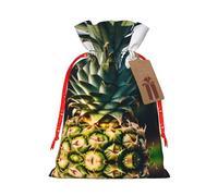 Be A Pineapple 1 Print Christmas Burlap Gift Bag With Drawstring, Present Small Favor Pouch For Birthday Parties-S Size